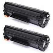 toner Canon 737, CRG-737, dvojbalenie, črna (black), alternativni