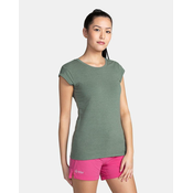 Womens cotton T-shirt KILPI PROMO-W Dark green