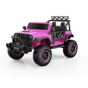Električni avtomobilček Buggy BIG FOOT 4x4 roza 24V | 800 W | 60 kg | EVA | LED-luči | 2,4 GHz | EKO usnje
