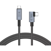 TECH-PROTECT ULTRABOOST MAX ”L” USB 4.0 8K 40GBPS TYPE-C CABLE PD240W 150CM GREY (5906302309252)