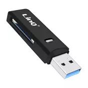 LINQ LinQ, Čitalnik SD in micro SD kartic USB 3.0 priključek Hitrost do 5 Gbps, Črna, (5000185082)