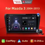 Junsun V1pro AI Voice 2 din Android Auto Radio for Mazda 3 bk maxx axel 2004-2013 Carplay Car Multimedia GPS 2din autoradio