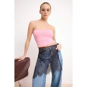 Trendyol Milla Ženska majica TWOSS26AL00048, Roze