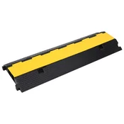 vidaXL Pohodna zaščita za kable z 2 kanaloma 100 cm guma