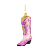 Steklen okrasek za jelko 7 cm Cowboy Boot – Sass & Belle