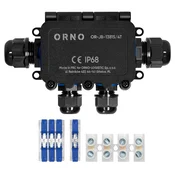 Orno Nadometna doza HD IP68, 0,5–6,0 mm2, 2 uvodnici M20, 2 uvodnici M16, T-priključek