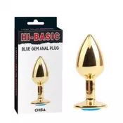 Dildo analni Gold Blue