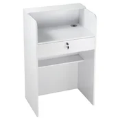 VEVOR Recepcijska miza 60x40x96 cm bela