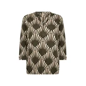 Soyaconcept Bluza FELICITY bež/kremna/temno zelena/črna
