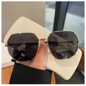 Lesca Lunetier Unisex naocare za sunce, Zlatno-sive