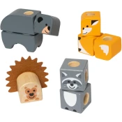 Drveni konstruktor Melissa & Doug Blockables - Šumski prijatelji, 16 dijelova