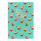 Beležka LEGAMI - A5, Srednja Brezčrtna, Red Panda