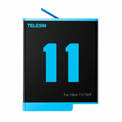 TELESIN Baterija Telesin za GoPro Hero 12/Hero 11/Hero 10/Hero 9 (1750 mAh)