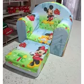 Decija foteljica na razvlacenje Micky and Minie Plava