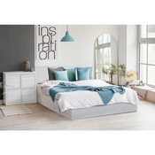 Postelja SOFIA 160 x 200 cm, bela Posteljno dno: Z lamelnim dnom, Vzmetnica: Vzmetnica Somnia 17 cm
