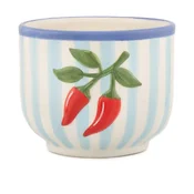 Keramičen ročno poslikan okrasni cvetlični lonec o 12 cm Chilli – Sass & Belle