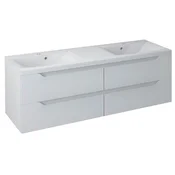 SAPHO WAVE Eleganca Dvojna Kopalniška Omarica 150cm - Bela