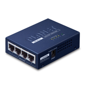 Planet HPOE-460 PoE injektor, 4x 1Gbps PoE 802.3at 30/120 W