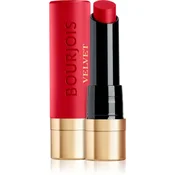 Bourjois Rouge Velvet The Lipstick dolgoobstojna šminka z mat učinkom odtenek 08 Rubis Cute 2.4 g