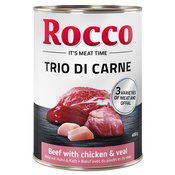 Rocco Classic Trio di Carne - 24 x 400 g - Govedina, piščanec in teletina