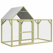 vidaXL Kokošnjak 200x100x150 cm impregnirana trdna borovina
