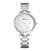 Ženski adriatica essence srebrni beli elegantni rucni sat sa srebrnim metalnim kaišem ( a3735.518zq )