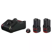 BOSCH set akumulatora 2x GBA 12V 2.0Ah + 1x punjač GAL 12V-40 - (1600A019R8)