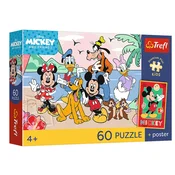 Trefl - Puzzle Disney: Srečna misija + plakat - 40 - 99 kosov