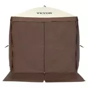 VEVOR Paviljon Šotor Samodejno Zložljiv Zaslon Šotor 183x183x210 cm Rjav