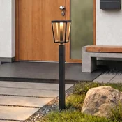 Lucande LED-ulična svetilka Lynx, 95,5 cm, črna, IP65 - Sodobni - črna, bela - Kovina