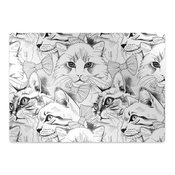 Decormat Podloga za stol Sketched cats 140x100 cm 15 cm