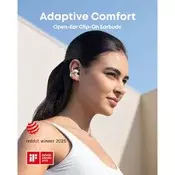 Anker Soundcore AeroClip brezžične slušalke, črne