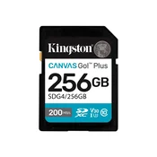 KINGSTON 256GB SDXC Canvas Go Plus Gen4, SDG4/256GB