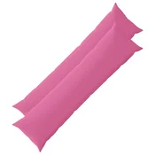 Vidaxl Dekorativna blazina 2 kos HEERLEN Roza 40 x 145 cm Poliester