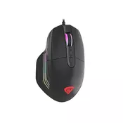 NATEC GENESIS Gejmerski miš XENON 330 (Crni) NMG-1375 Opticki, 4000dpi, Dizajniran za desnu ruku, Crna