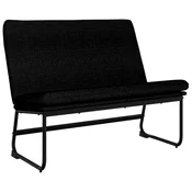 Vidaxl Klop črna 100x75x76 cm blago