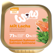Mokra pasja hrana ADULT z lososom, regratom + koprivo - 150 g