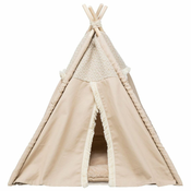 Trixie Teepee Boho z blazino - bež 55 x 65 x 44 cm
