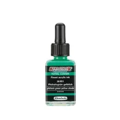 Akrilno črnilo Schmincke AERO COLOR Professional Total Cover 28 ml - 851 ftalo zeleno-rumena shade