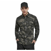 Moška srajca BRANDIT - Moška slim majica Darkcamo - 4005/4