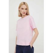 Bombažna kratka majica Joop! ženski, roza barva