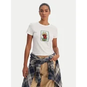 RVCA Majica 23B353502 Bela Regular Fit