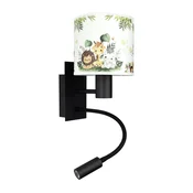 Brilagi - LED fleksibilna lampa BOBO 1xE27/25W/230V + LED/3W crna/bela/zelena/džungla