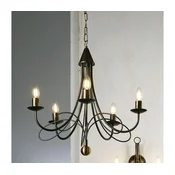 ONLI - Luster na lancu MILVIA 5xE14/6W/230V u bronzanoj boji