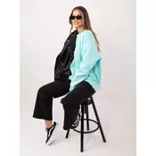 Ženski oversized pulover z meto