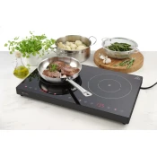 Dvojni Indukcijski Kuhalnik, 230V/3500W, 608x405x54mm