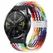 BStrap Elastic Nylon 2 pašček za Garmin Venu 2, rainbow