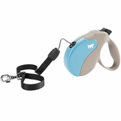 Povodec Amigo Small do 15 kg - 5 m vrvica, bež/moder