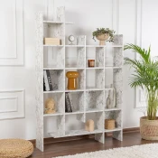 Hanah Home Polica za knjige Manco, 122x188x25.5 cm, Bela