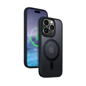 shumee Ovitek Crong Hybrid Frost MAG - iPhone 15 Pro MagSafe Case (mornarsko modra)